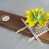 bougie-table-maison-décoration-bois-plante-pas de calais (3) plateau-planche-bougie-bougeoir-fleur-table-décoration-cadeau-bois-personnalisé-artisanal