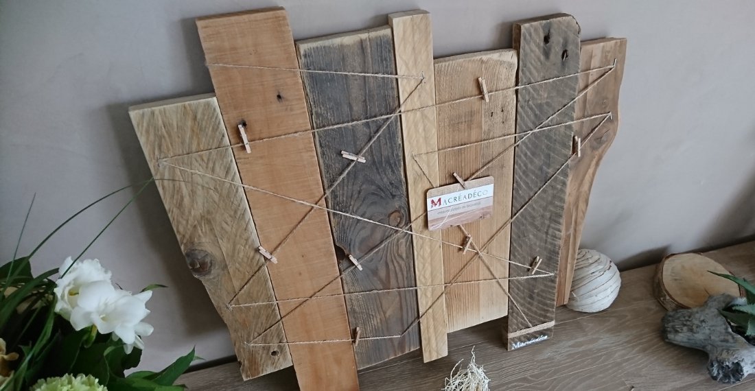 atelier-creatif-showroom-macreadeco-pêle mêle photos pele-mele-photo-tableau-décoration-bois-maison-personnalisé-artisanal-mural