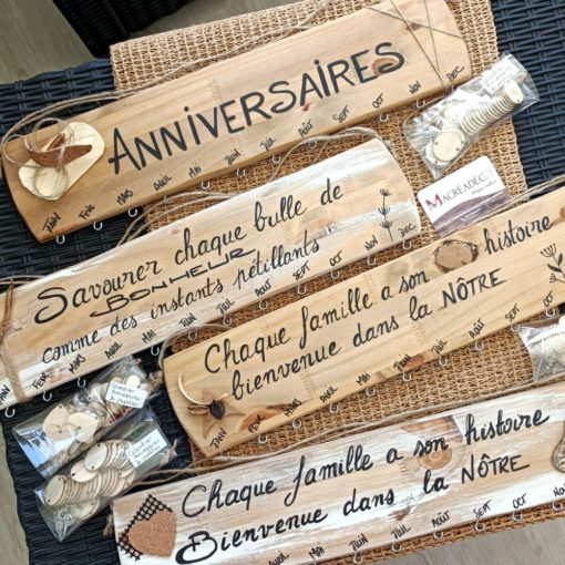 calendrier-bois-anniversaires-perpétuel-pastilles-déco-artisanal-cadeau
