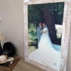 encadrement-photo-bois-sur-mesure encadrement-Cadre-bois-sur-mesure-personnalisé-tableau-artisanal-mariage-cadeau