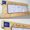 cadre-bois-pelerinage-compostelle-crédential encadrement-Cadre-bois-sur-mesure-personnalisé-tableau-artisanal-pelerinage