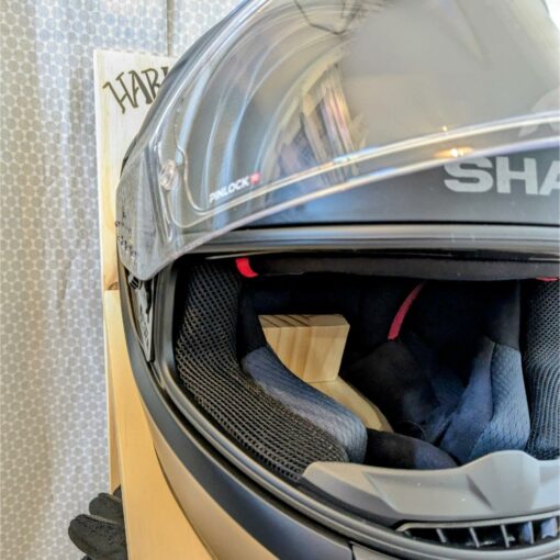 Casque de moto avec visière transparente