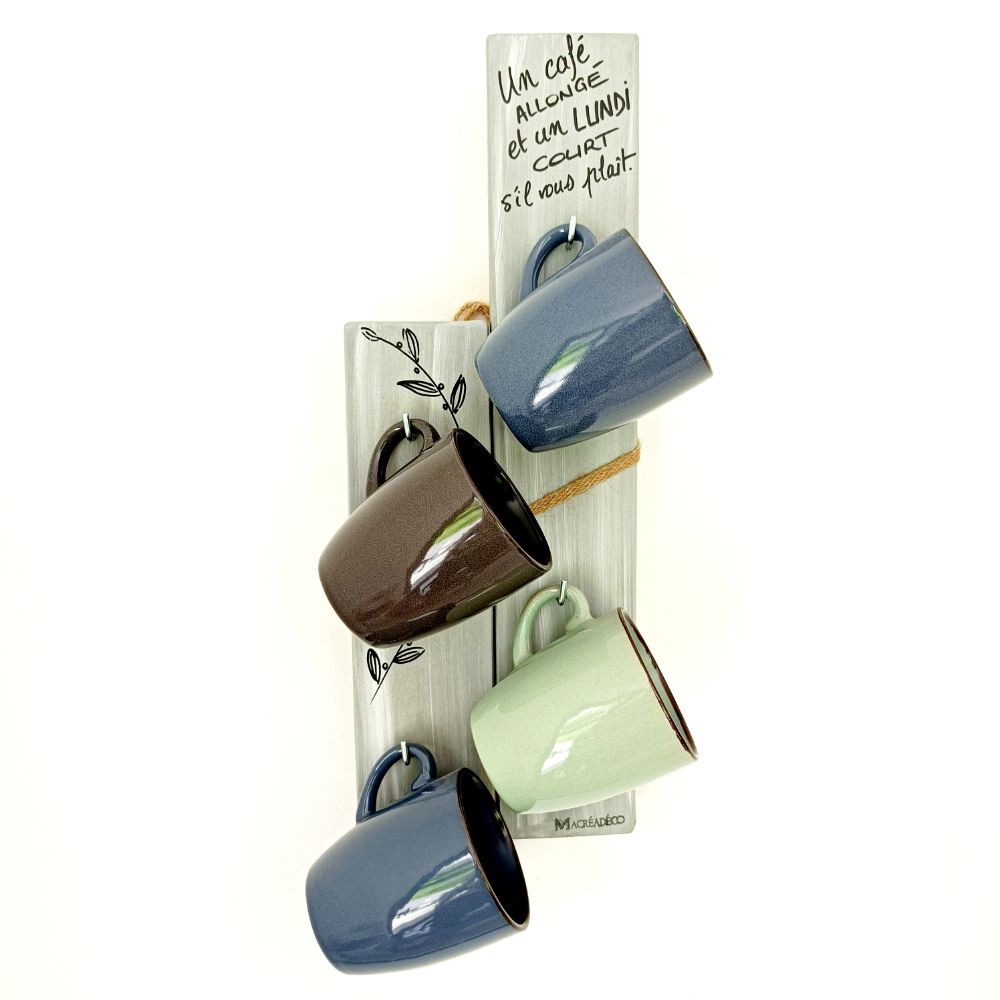 présentoir-support-rangement-tasses-mugs-murale-cuisine-café-bois-personnalisé-artisanal présentoir-support-rangement-tasses-mugs-murale-cuisine-café-bois-personnalisé-artisanal