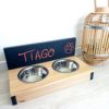 support-porte-gamelle-chien-chat-animaux-bois-personnalisé-artisanal support-porte-gamelle-chien-chat-animaux-bois-personnalisé-artisanal