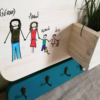 rangement-clefs-famille-plante-deco-bois rangement-clefs-famille-plante-deco-bois