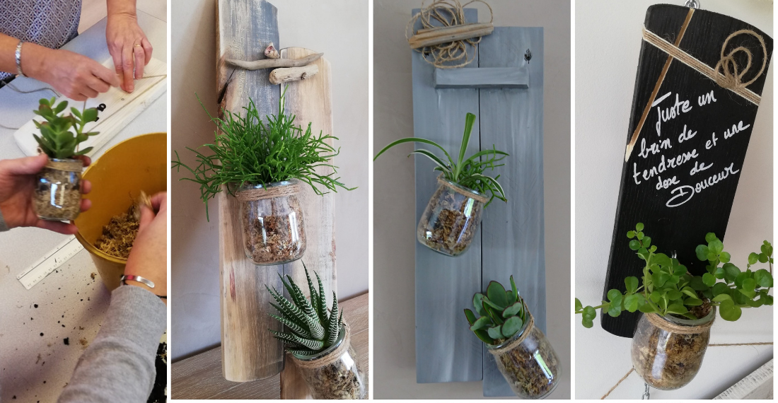 atelier-creatif-showroom-macreadeco-suspension végétale atelier-creatif-showroom-macreadeco-suspension végétale