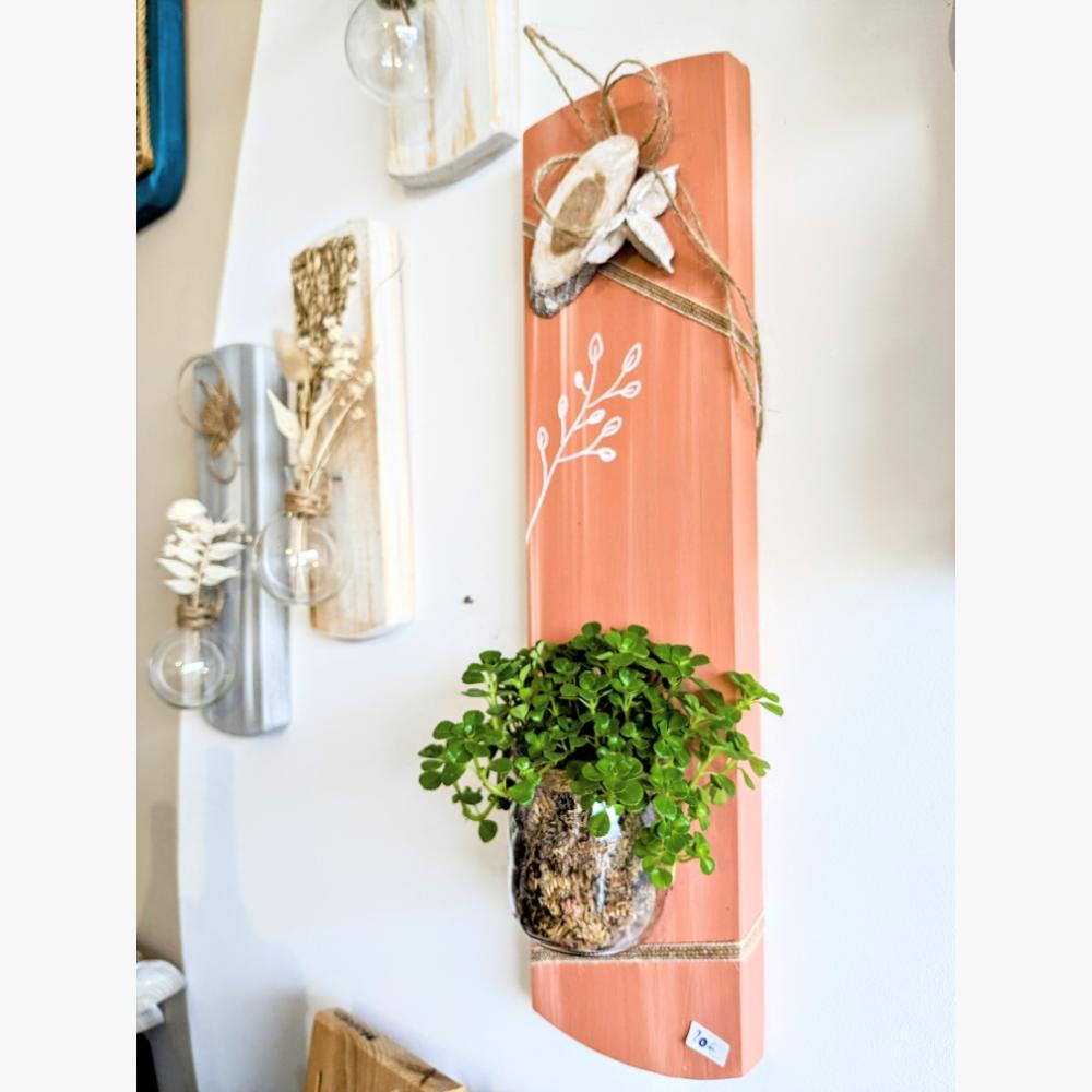 suspension-végétale-déco-murale-bois-citation-personnalisé-artisanal