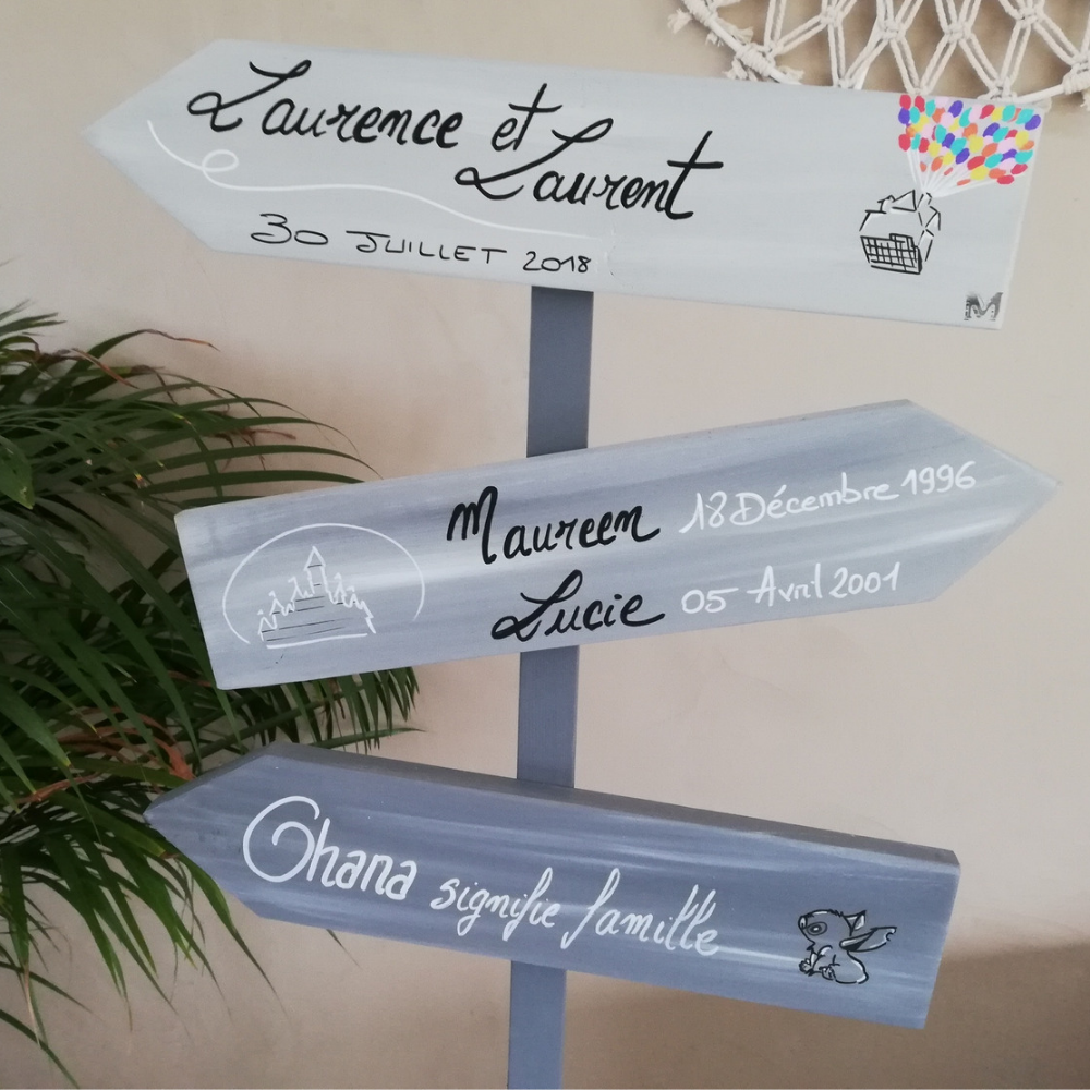 panneau-directionnel-bois-voyages-souvenirs-cadeaux -deco (1) panneau-directionnel-flèche-direction-évènement-bois-interieur-extérieur-personnalisé-artisanal-mariage-commerce