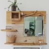 étagère-miroir-décoration-mural-rangement-bois-salle-de-bain-artisanal étagère-miroir-décoration-mural-rangement-bois-salle-de-bain-artisanal