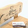 déco-mini-banc-verres-bois-personnalise-cadeau-anniversaire Banc personnalisé pour 50 ans de mariage.