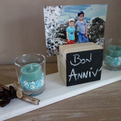 plateau-planche-bougie-bougeoir-fleur-table-décoration-cadeau-bois-photo-cube-personnalisé-artisanal
