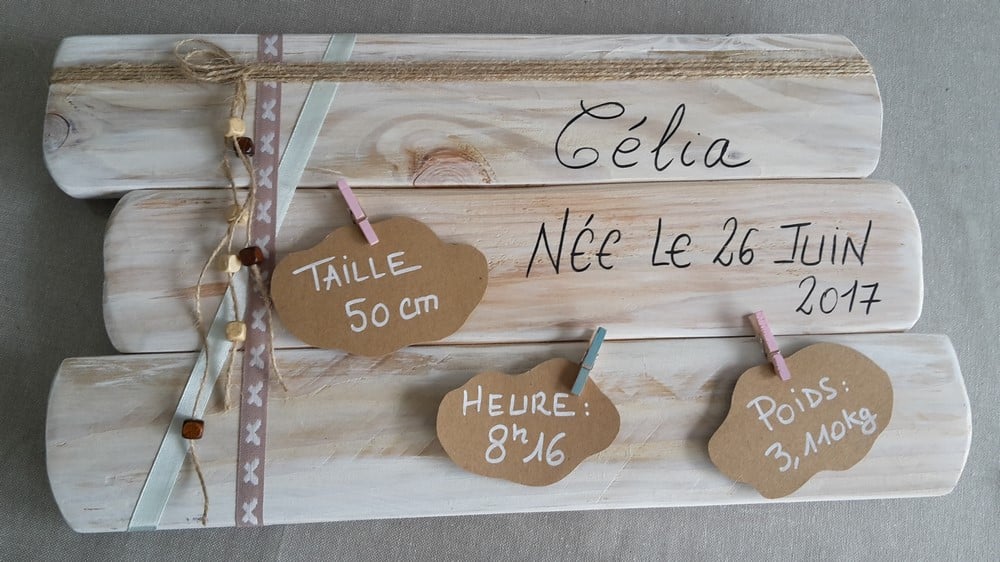 tableau-cadre-naissance-d&eacute;coration-chambre-b&eacute;b&eacute;-enfant-cadeau-souvenir-bois-personnalis&eacute;-artisanal