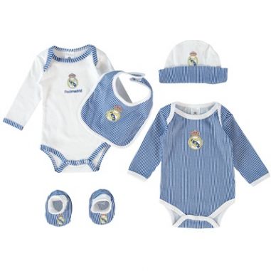 Conjunto primera puesta para bebe del Real Madrid