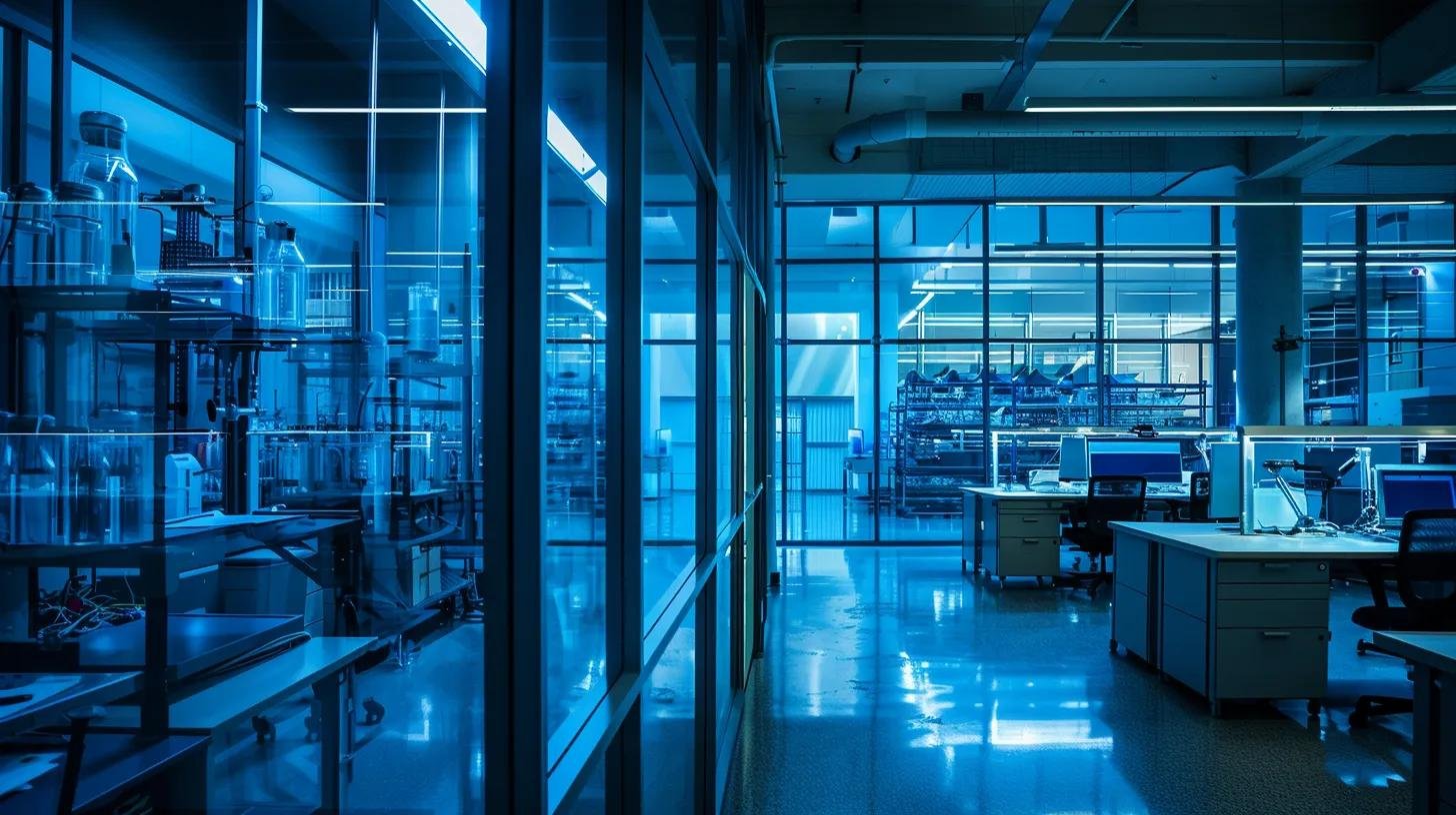 Revamp Your Work Area With Unique Indoor Home Office Designs 2 a sleek, modern office space features expansive glass windows reflecting the soft glow of led-lit water walls, creating a vibrant atmosphere filled with dynamic light and a sense of serenity, perfect for enhancing productivity.