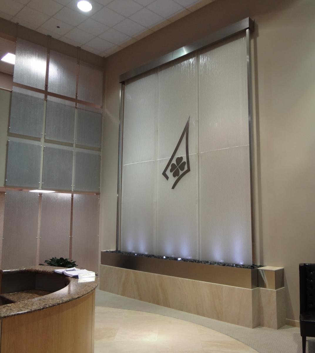 Glass Water Features 18 Apartment Lobby Waterfall