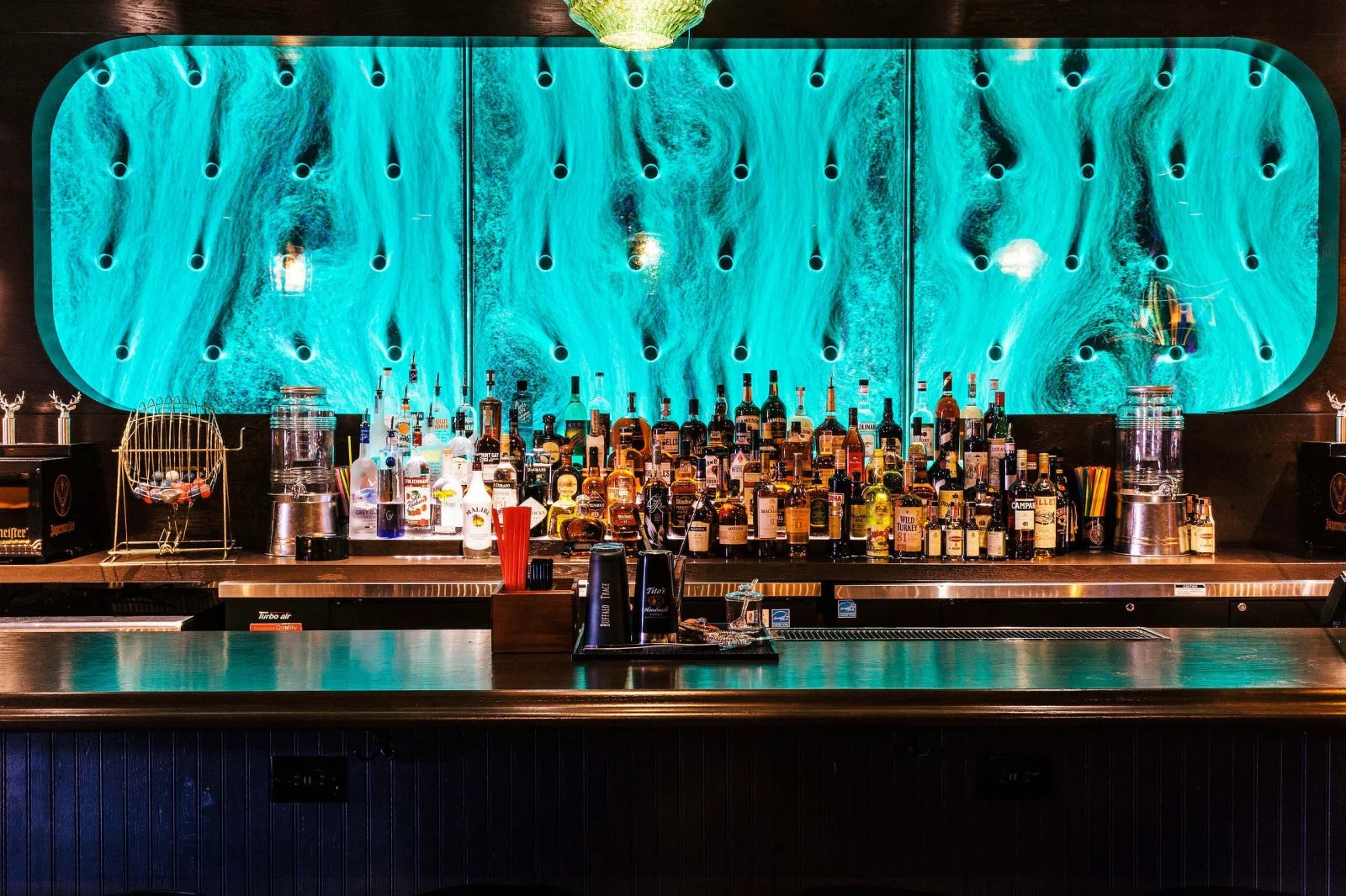 Bubble Wall-Rod Peg Style-Swirley at Courduroy Bar in Las Vegas, Nevada 5 - Image 2