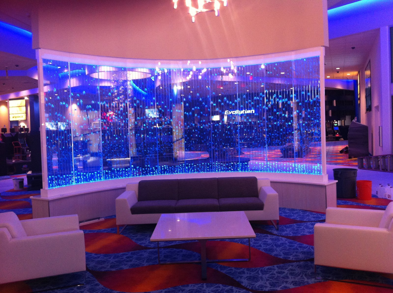 Galleries 59 Bubble Wall; Vertical Chamber Curved, Omak Casino & Resort, Omak, WA