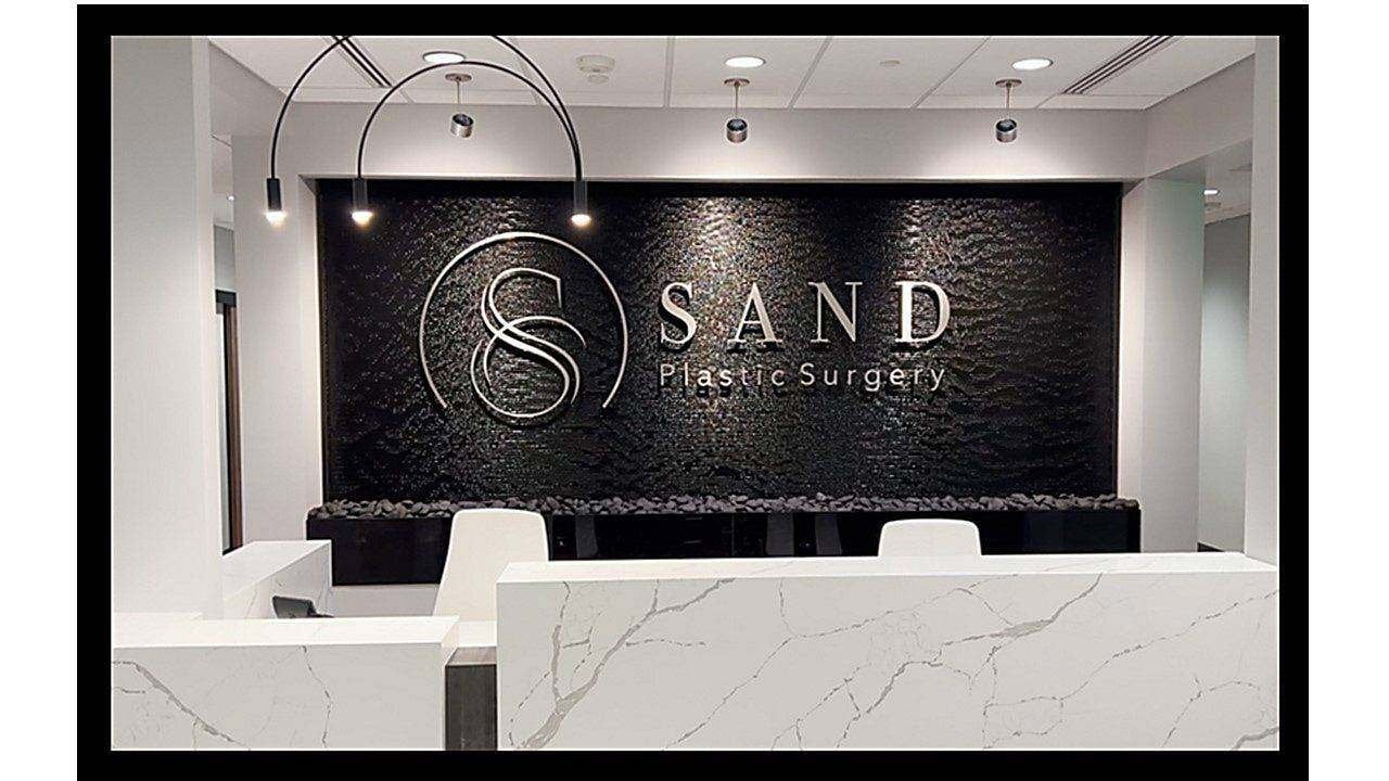 Acrylic Water Features 21 Black Scored Acrylic Water Wall for Sands Plastic Surgery in Spokane Washington