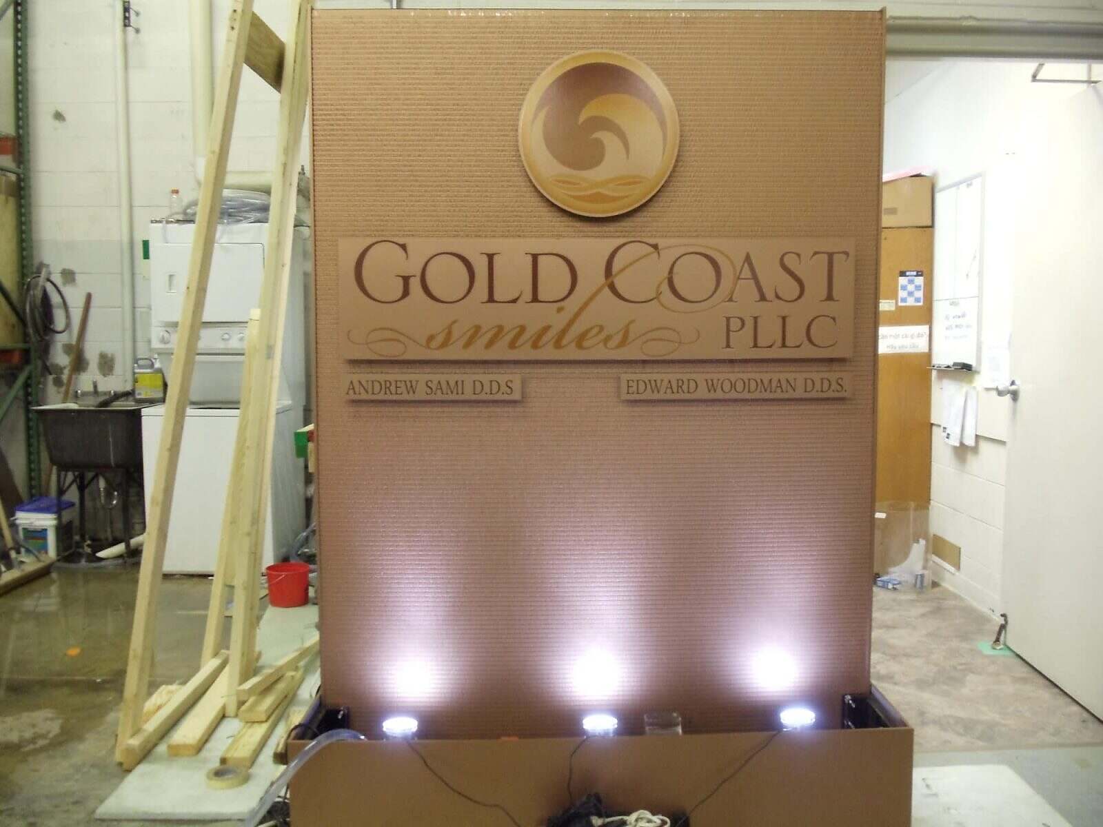 Copper Water Features 2 Copper Painted Aquafall with Logo Copy min min