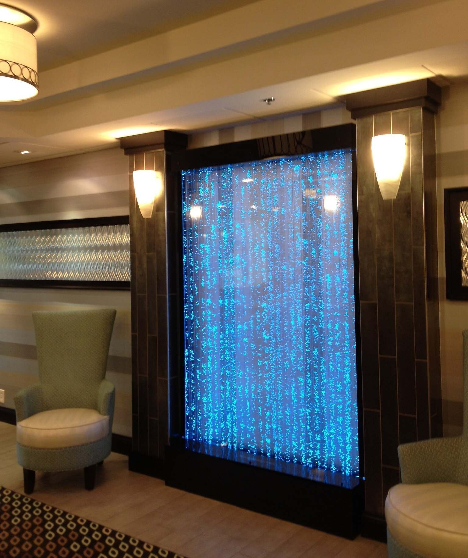 Bubble Walls 274 Bubble Wall Water Features in Hampton Inn Columbus OH bubble water wall 002 1