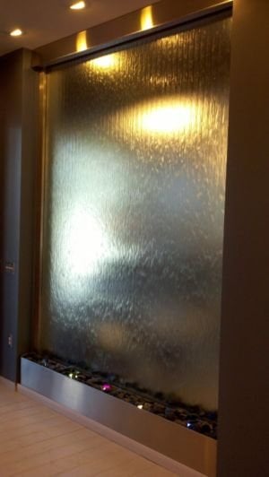 Stainless Steel Water Features 15 Glass and Stainless Water Wall scaled