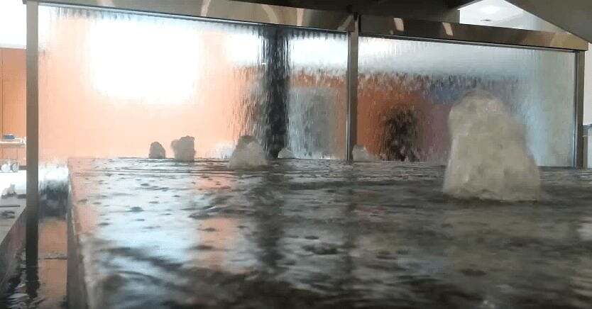 Indoor Water Fountains 11 Glass Water Walls and Bubbler Jets in Water Feature Fountain 1
