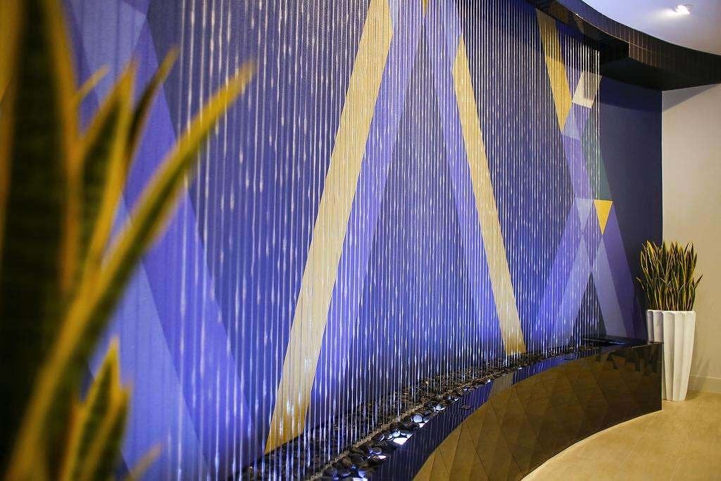 How Water Features Enhance The Hotel Guest Experience 1 Rain Curtain at Holiday Inn Express Louisville Kentucky