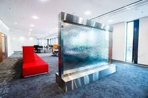Custom Indoor Water Features ? A Simple, Elegant Way to Enhance Your Storefront 1 Enclosed Water Wall in office in Netherlands Holland