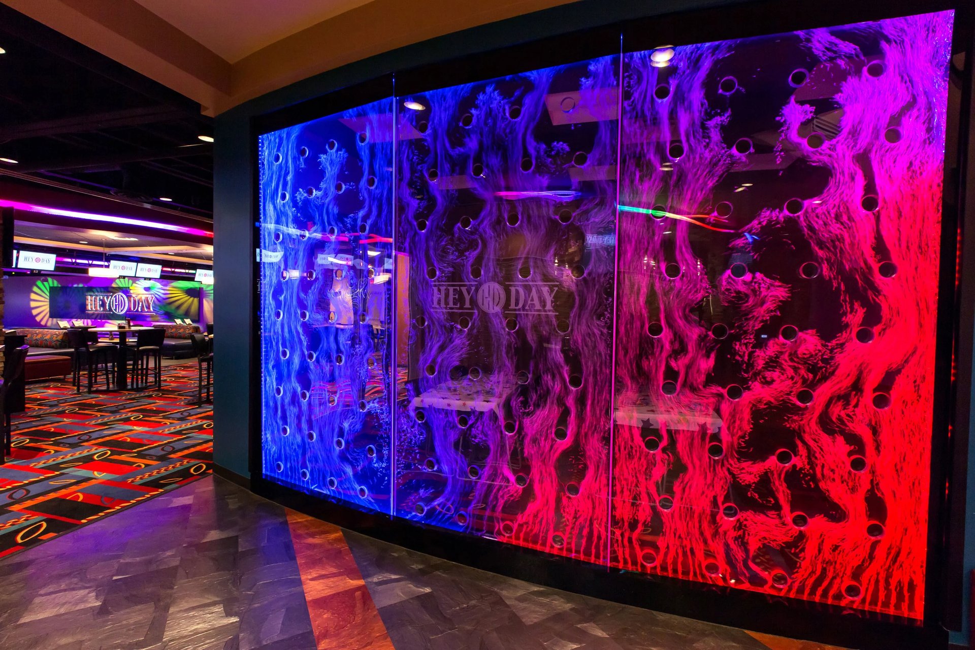 Rod-Swirley-Bubble Wall for HeyDay Entertainment in Norman, Oklahoma Rod-Swirley-Bubble Wall for HeyDay Entertainment in Norman, Oklahoma