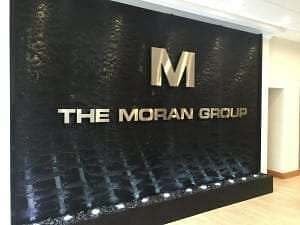 Black Scored Acrylic Water Wall Aquafall with Logo at FE Moran Offices in Northbrook Illinois 2 Black Scored Acrylic Water Wall Aquafall with Logo at FE Moran Offices in Northbrook Illinois 2
