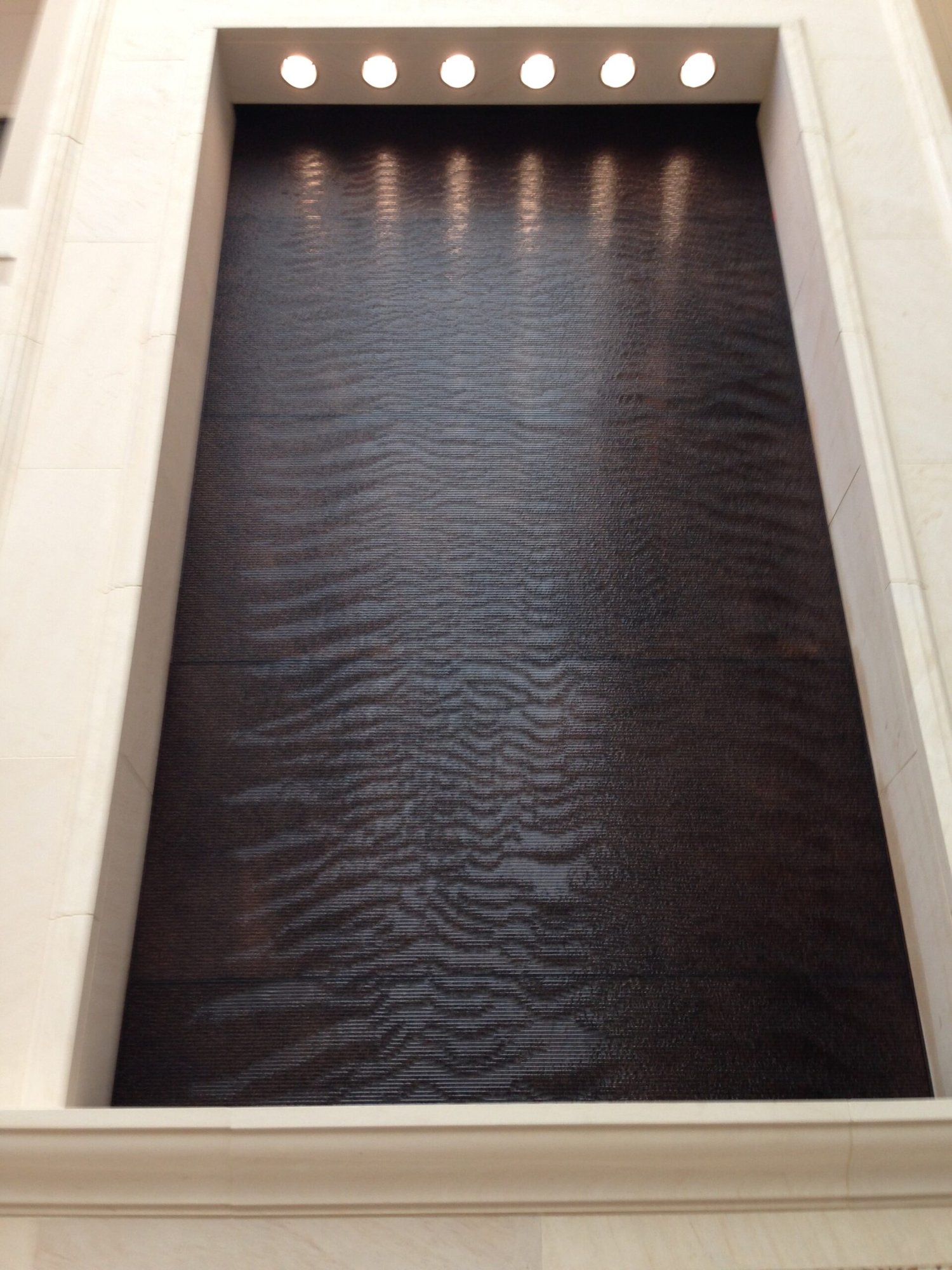 Acrylic Water Features 31 Brown Copper Speckled Aquafall Waterfall at Hospital Atrium 5 scaled