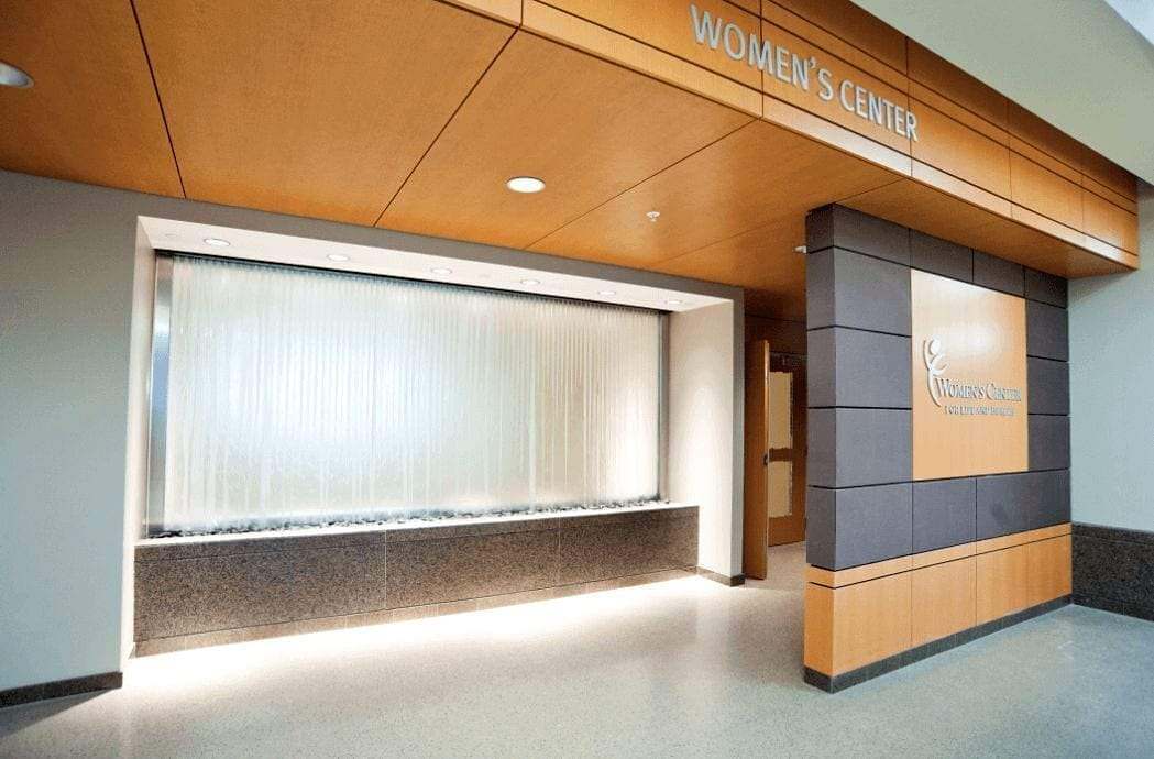 water wall frosted glass waterfall little company of mary evergreen park illinios water wall frosted glass waterfall little company of mary evergreen park illinios