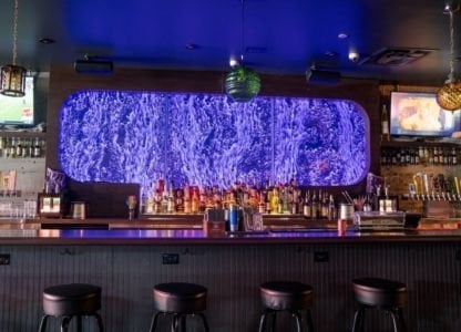 Bubble Wall Rod Peg Style Swirley at Courduroy Bar in Las Vegas Nevada