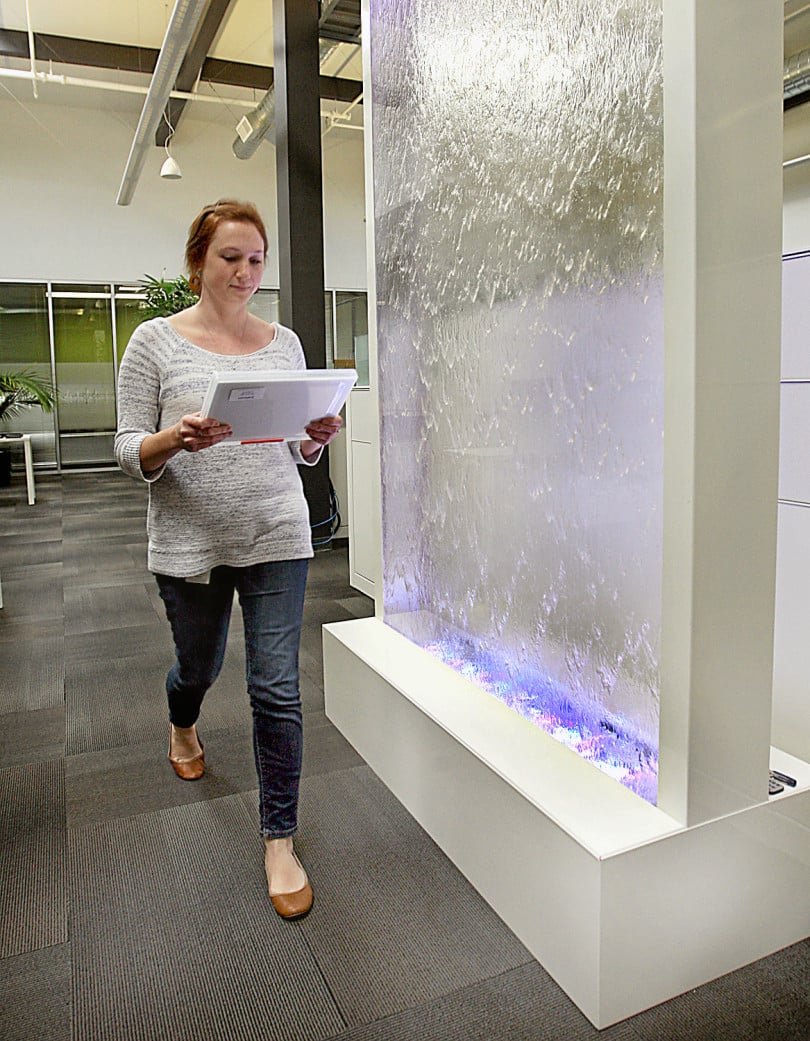 Enclosed Water Falls 19 Enclosed Water Wall in Office California 2