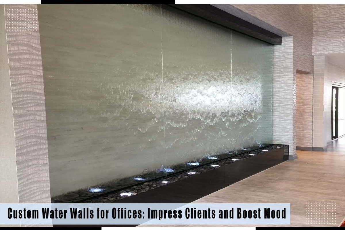 Custom rainwater feature installation by Midwest Tropical showcasing decorative water solutions.