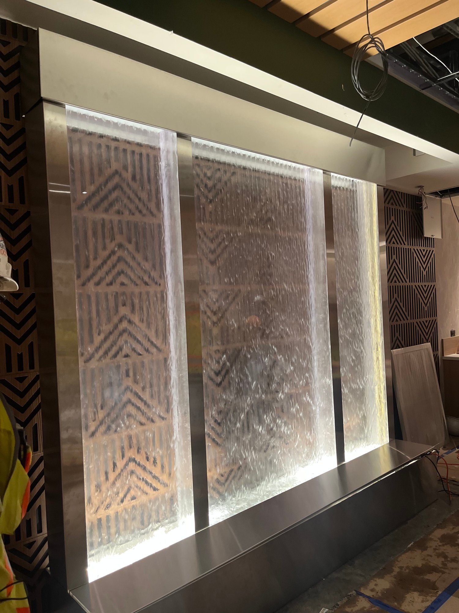 Enclosed Sealed Water Wall Mandara Spa Harrah's Cherokee Casino Resort in North Carolina - Image 2