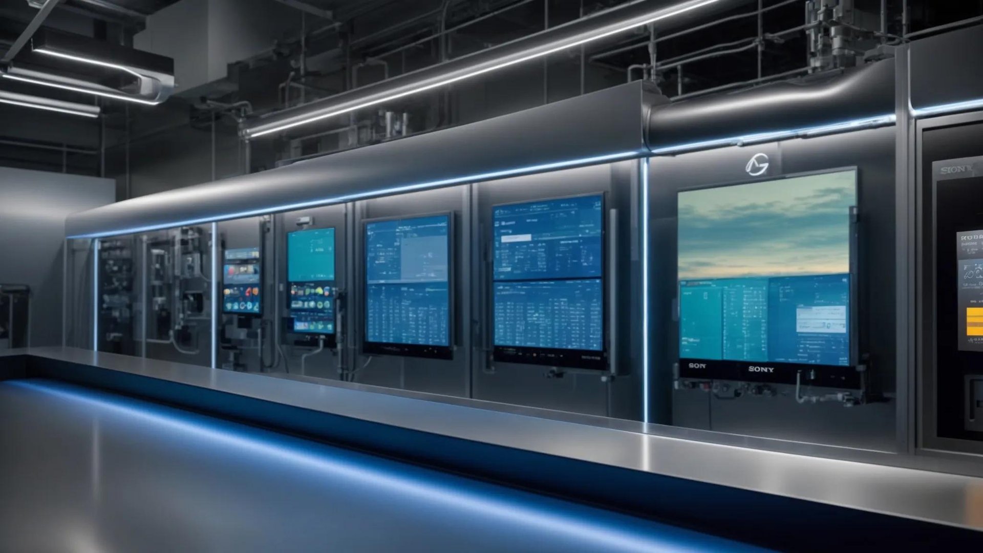 Transform Your Home With Innovative Water System Solutions 3 a sleek, modern water distribution system is prominently displayed in a high-tech urban utility control room, featuring digital screens showcasing real-time pressure levels and automated pressure regulation, all illuminated by cool, ambient lighting that conveys efficiency and innovation.