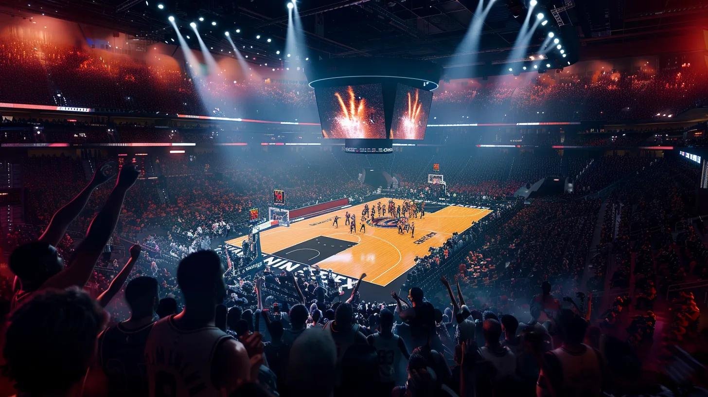 Innovative Bubble Wall Designs for Any Environment 1 a vibrant, high-energy indoor basketball arena pulsates with excitement, featuring the miami heat in their iconic jerseys executing a flawless fast-break play, illuminated by dynamic spotlighting that emphasizes the intensity of the game and the passionate crowd.