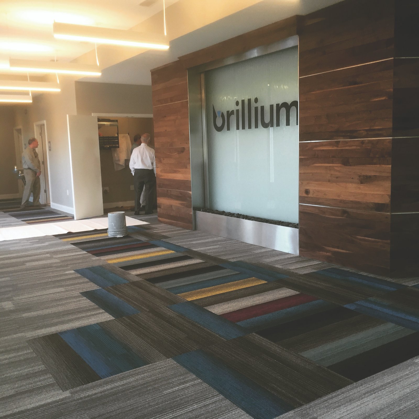 Glass Water Features 16 Glass Water Wall with Stainless Steel Frame with L