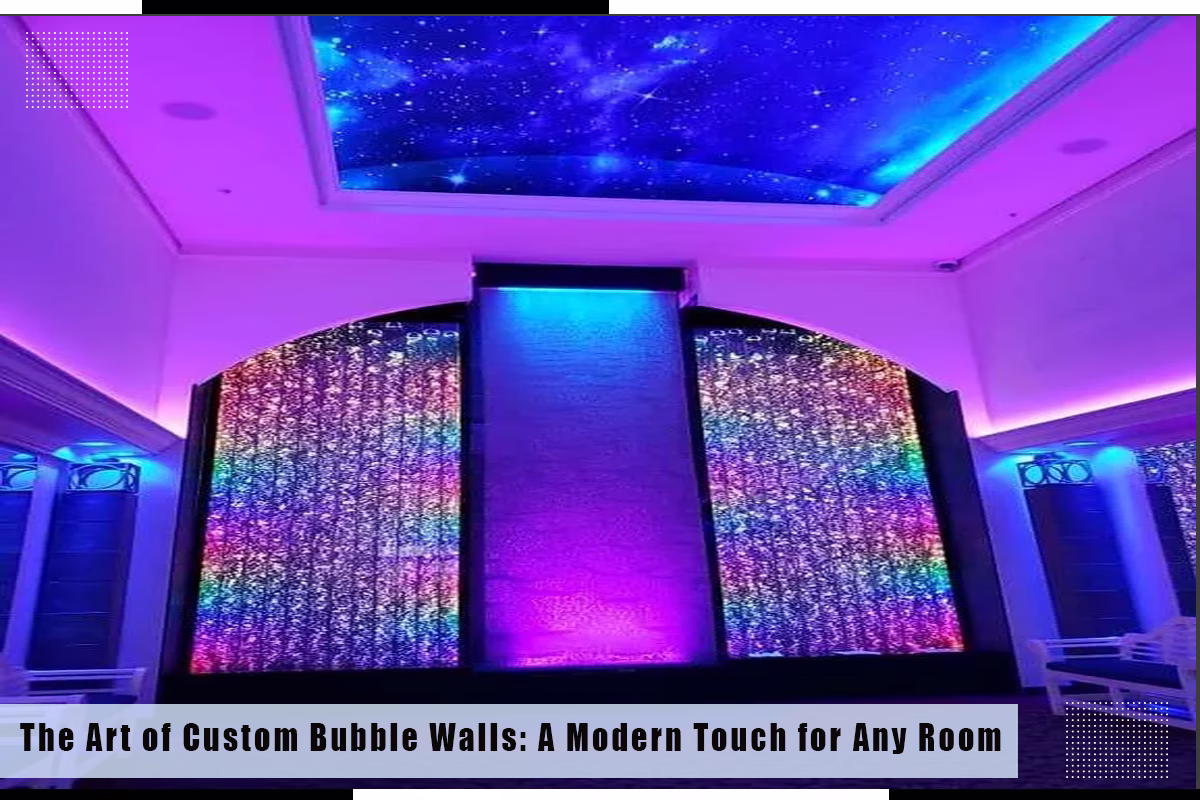 the art of custom bubble walls: a modern touch for any room