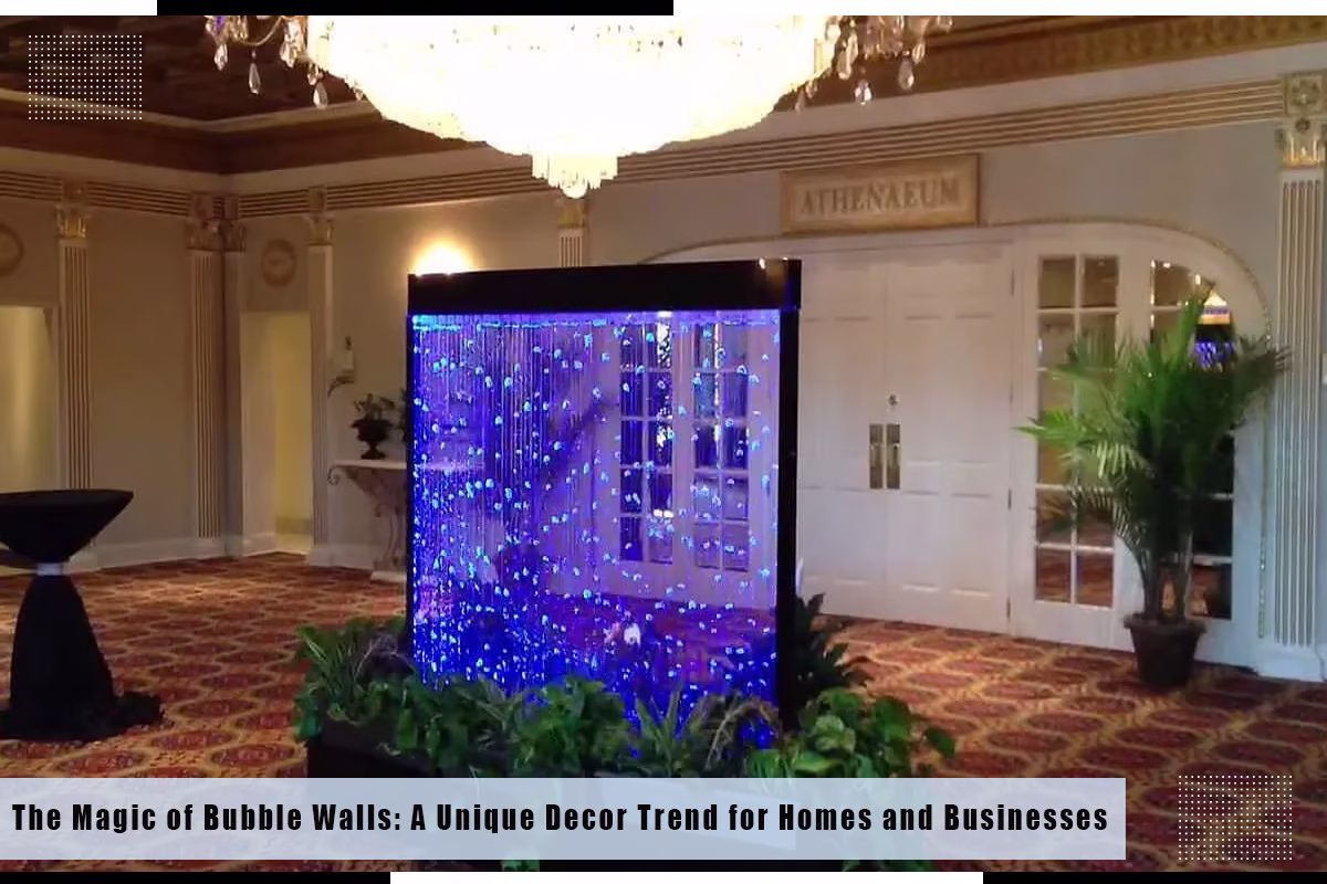 the magic of bubble walls: a unique decor trend for homes and businesses