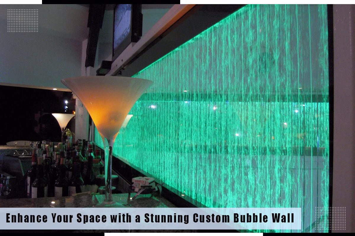 enhance your space with a stunning custom bubble wall