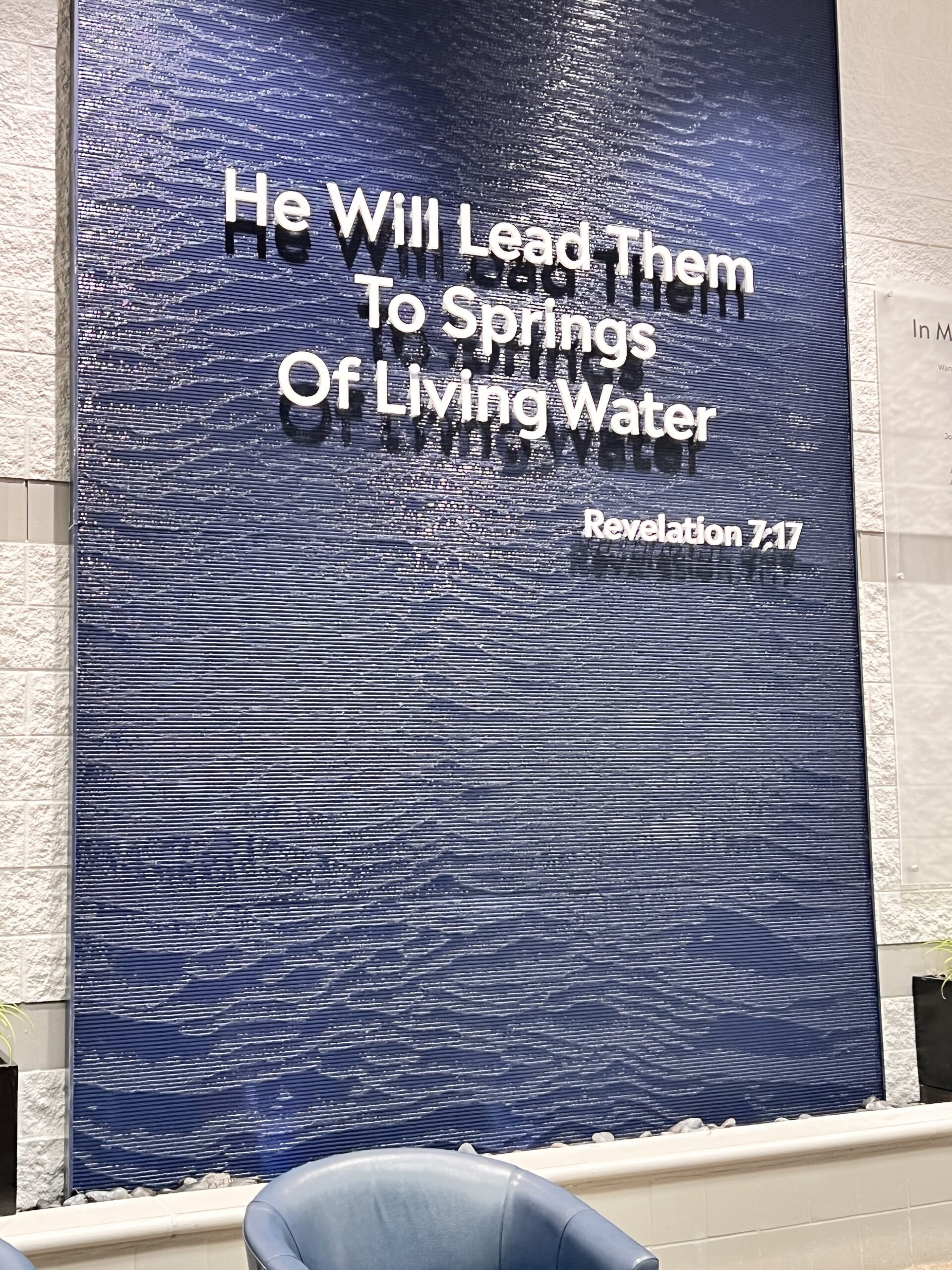 Acrylic Water Features 37 Black Scored Acrylic Water Wall with Logo for Hosanna Church in Lakeville Minnesota 1 scaled