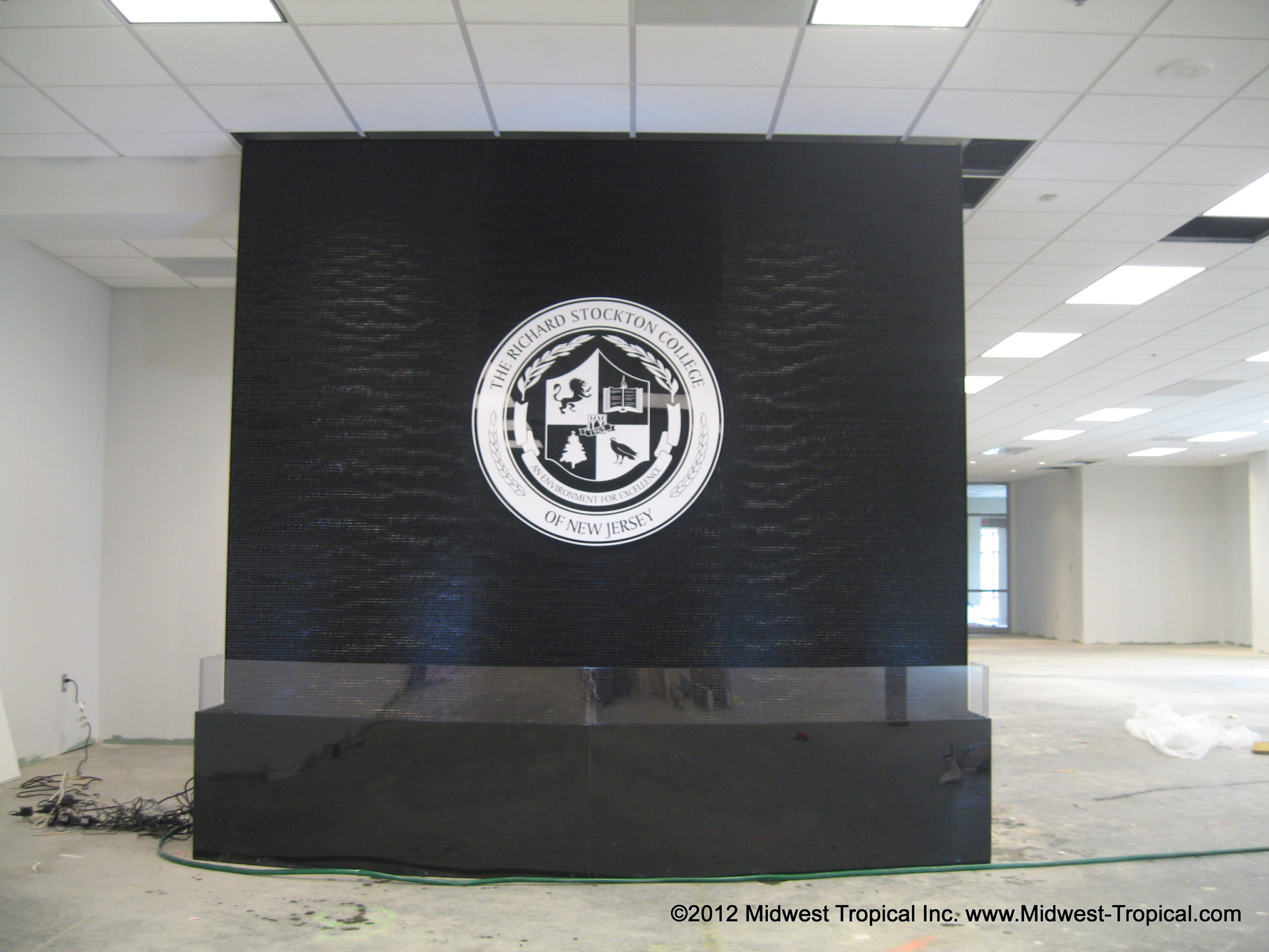 Acrylic Water Features 77 Black Scored with plaque logo scaled