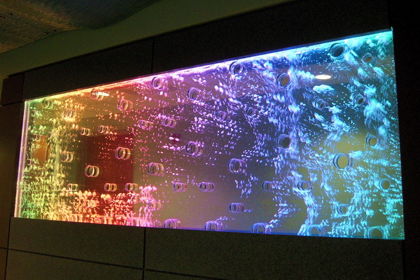 Bubble Walls 370 Bubble Wall Edward Hospital Naperville IL Waterpanel Swirling Rod Style 4