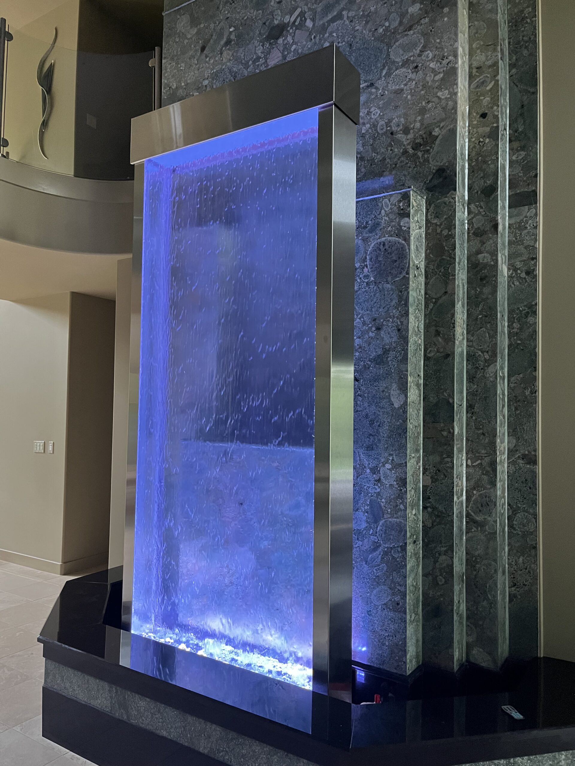 Enclosed Water Wall at Residence in Michigan