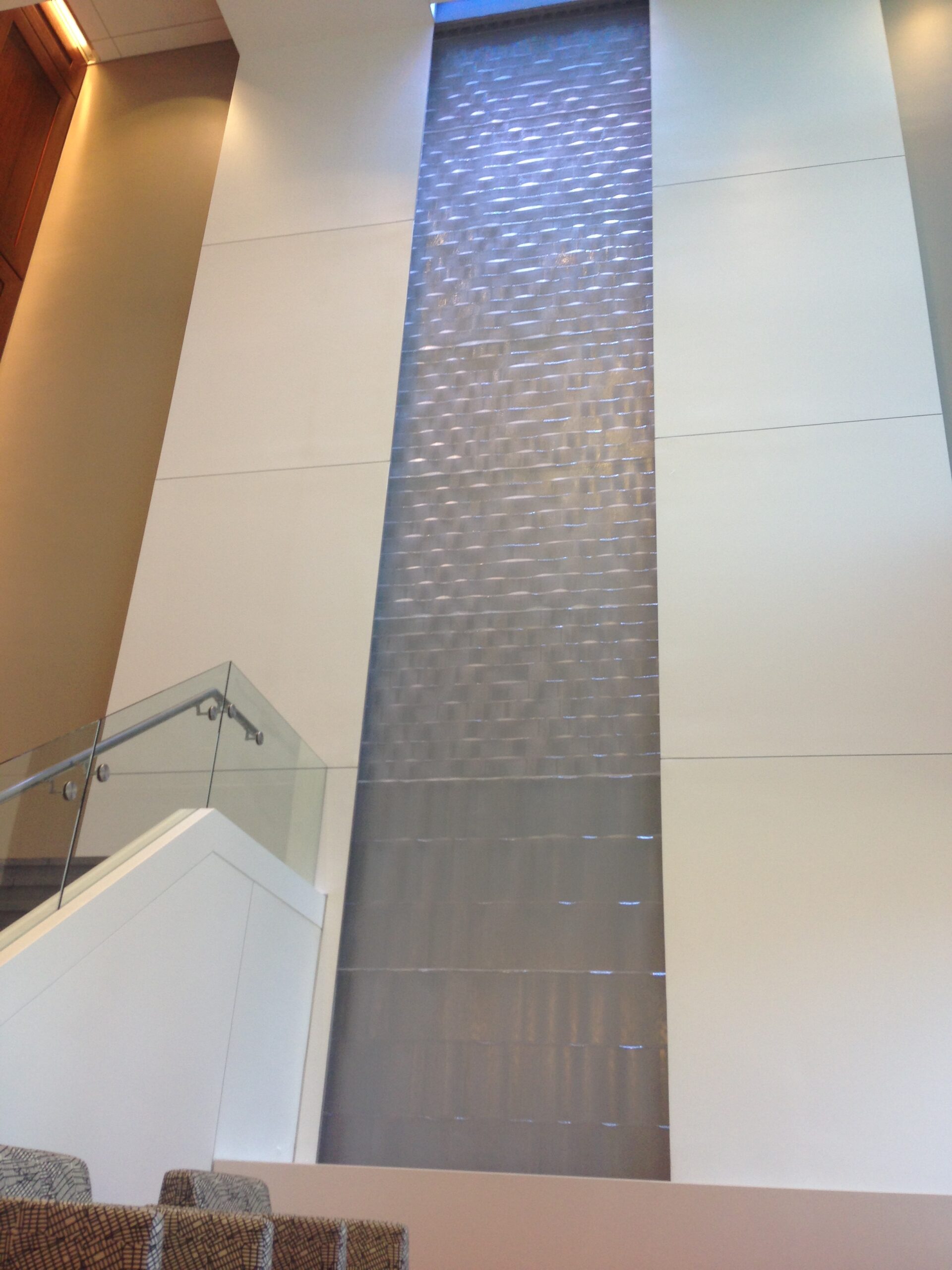 Acrylic Water Features 54 Frosted Acrylic Wave at Wintrust scaled