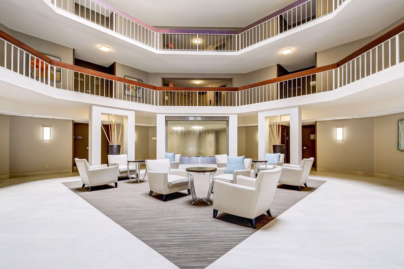 Glass Water Features 19 Glass and Stainless Water Wall at Hamilton House Multi Family in Mayfield Heights Ohio 2