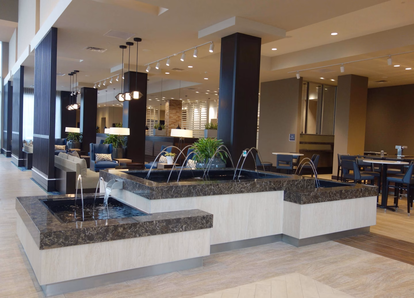 HILTON –Embassy Suites–MWT Water Feature –ES–College Station HILTON --Embassy Suites--MWT Water Feature --ES--College Station