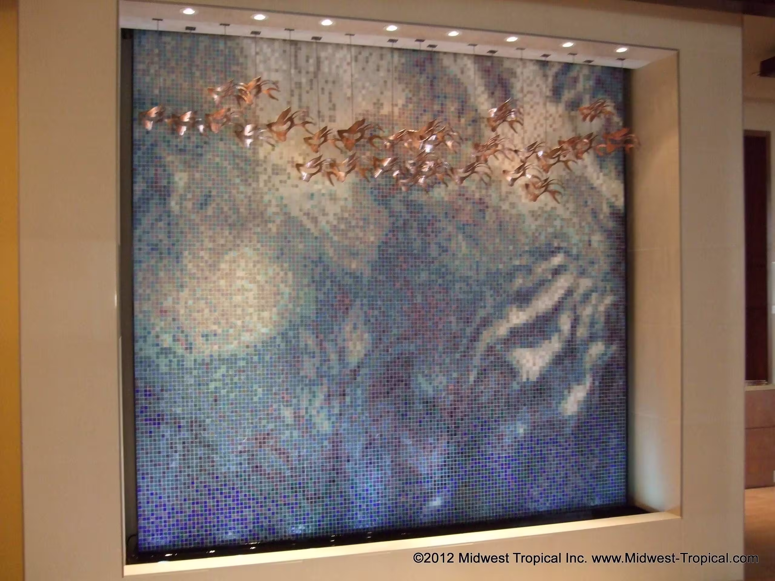 Hyatt Place Waikiki Mosaic Tile Waterfall Hyatt Place Waikiki Mosaic Tile Waterfall